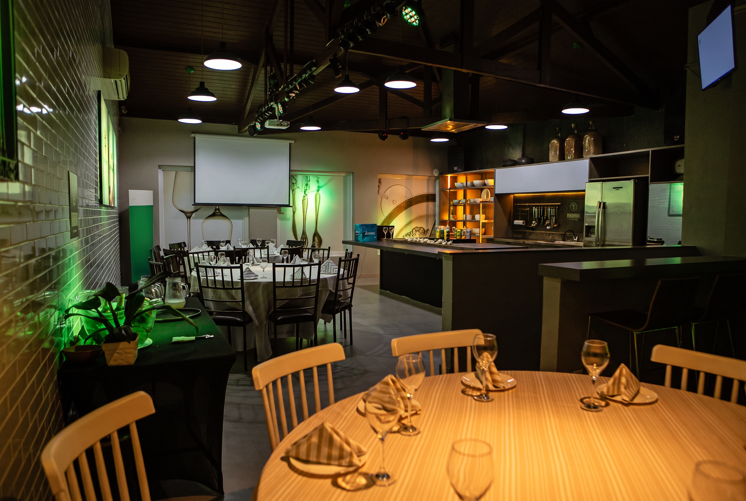 Ambiente sofisticado do Experience Lounge